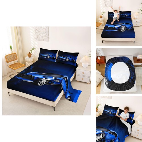 Feelyou sports bed sheets blue - sheets,