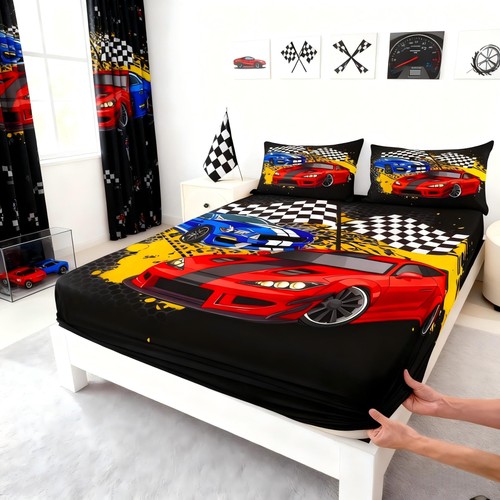 Racing car bed set - racing,