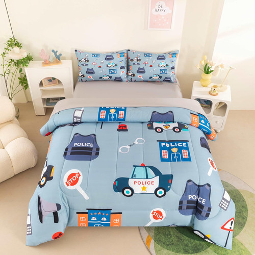 Grey police car piece kids - grey,