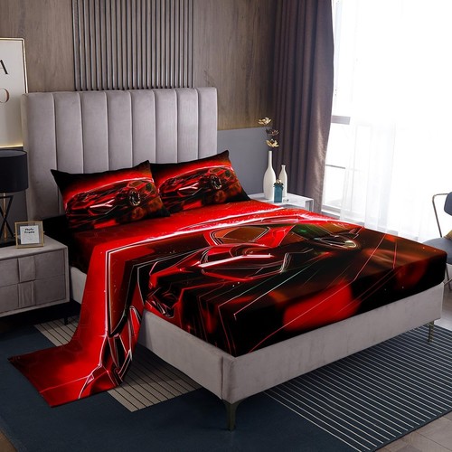 Boys race car bedding set - race,